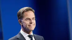 epa12192722 NATO Secretary General Mark Rutte holds a press conference ahead of the NATO summit, in The Hague, the Netherlands, 23 June 2025. The Netherlands will host the NATO Summit at the World Forum in The Hague on 24 and 25 June, the first such summit to be held in the country. EPA/REMKO DE WAAL