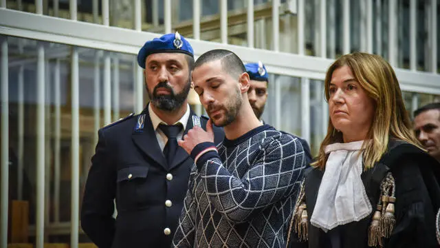 L’imputato Alessandro Impagnatiello alla lettura della sentenza del processo Impagnatiello, Milano 25 Novembre 2024 ANSA/MATTEO CORNER