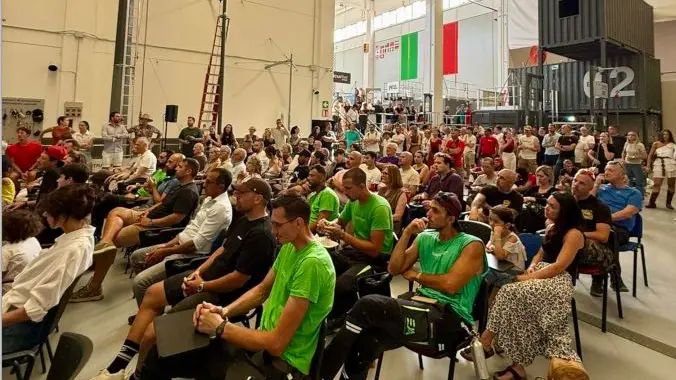 Un momento della giornata inaugurale con un pubblico attento e numeroso