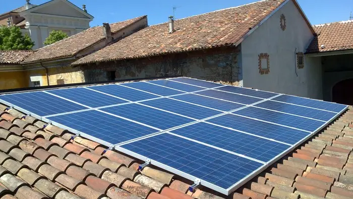 Un pannello fotovoltaico