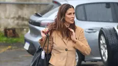 epa12138957 Judge Julieta Makintach arrives at the courthouse in Buenos Aires, Argentina, 27 May 2025. A hearing will decide the possible recusal of Judge Julieta Makintach, who was accused of involvement in a documentary of the case about the death of the Argentine soccer legend. EPA/Juan Ignacio Roncoroni