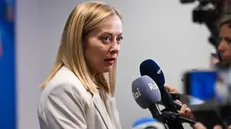 epa12196743 Italian Prime Minister Giorgia Meloni during a press conference after the NATO summit at the World Forum The Hague, The Netherlands, 25 June 2025. The Netherlands, for the first time in NATO's history of existence, is hosting a NATO summit. EPA/JONAS ROOSENS