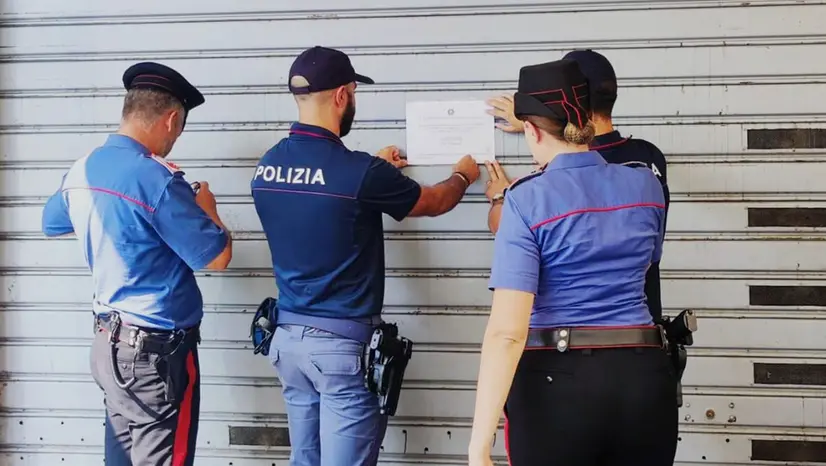 Il locale sottoposto a chiusura