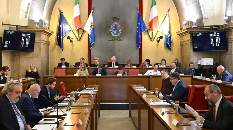 Una seduta del Consiglio comunale