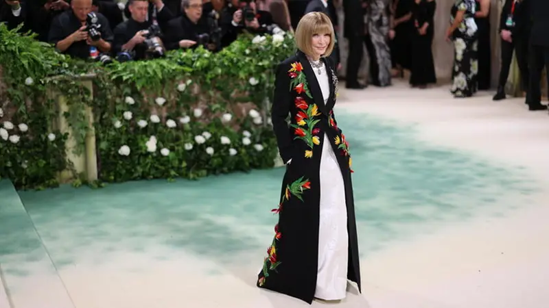 Anna Wintour al Met Gala 2024 - Foto Ansa © www.giornaledibrescia.it
