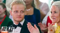 epa11533552 (FILE) - Marius Borg Hoiby (L) and Norwegian Crown Princess Mette-Marit attend a government's party event in Oslo, Norway, 16 June 2022 (reissued 07 August 2024). Marius Borg Hoiby, 27-year-old son of Norwegian Crown Princess Mette-Marit was allegedly arrested at the weekend on suspicion of assaulting a woman. The police confirmed 'A person was arrested and charged with assault and later released from custody.' The Norwegian Palace has confirmed that Crown Princess Mette-Marit postponed her trip to Paris to attend the Olympics. EPA/LISE ASERUD NORWAY OUT