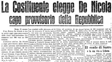La pagina del GdB del 28 giugno 1946