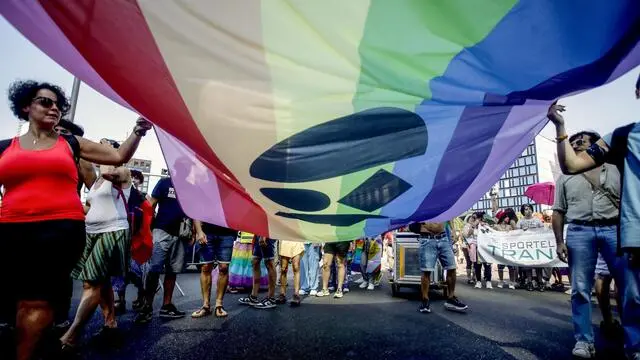 Milano Pride 2025 a Milano, 28 giugno 2025. ANSA/MOURAD BALTI TOUATI