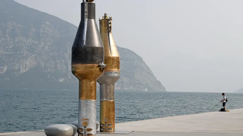 Una delle sculture di Siragusa