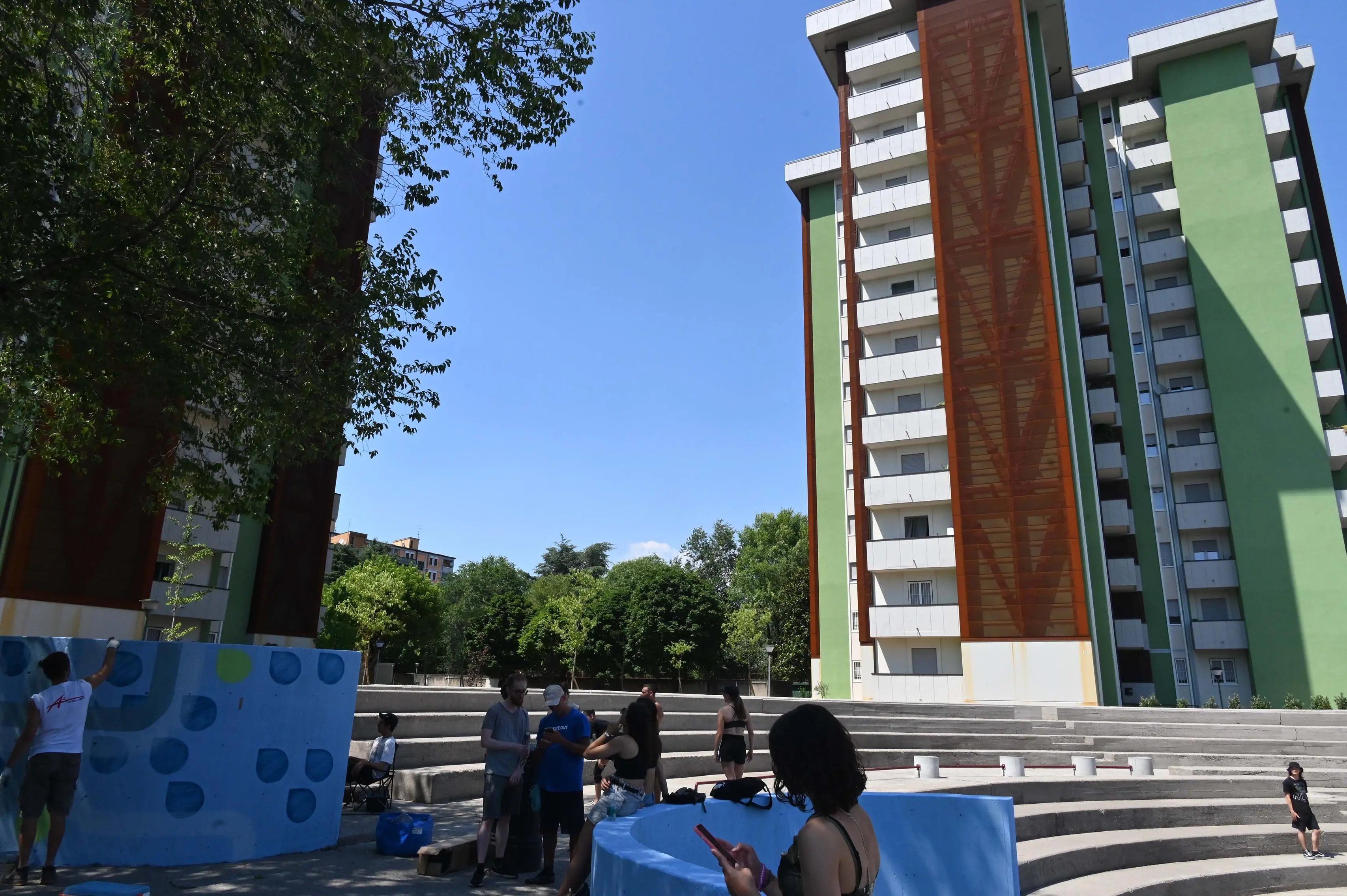A Casazza la nuova piastra per il parkour