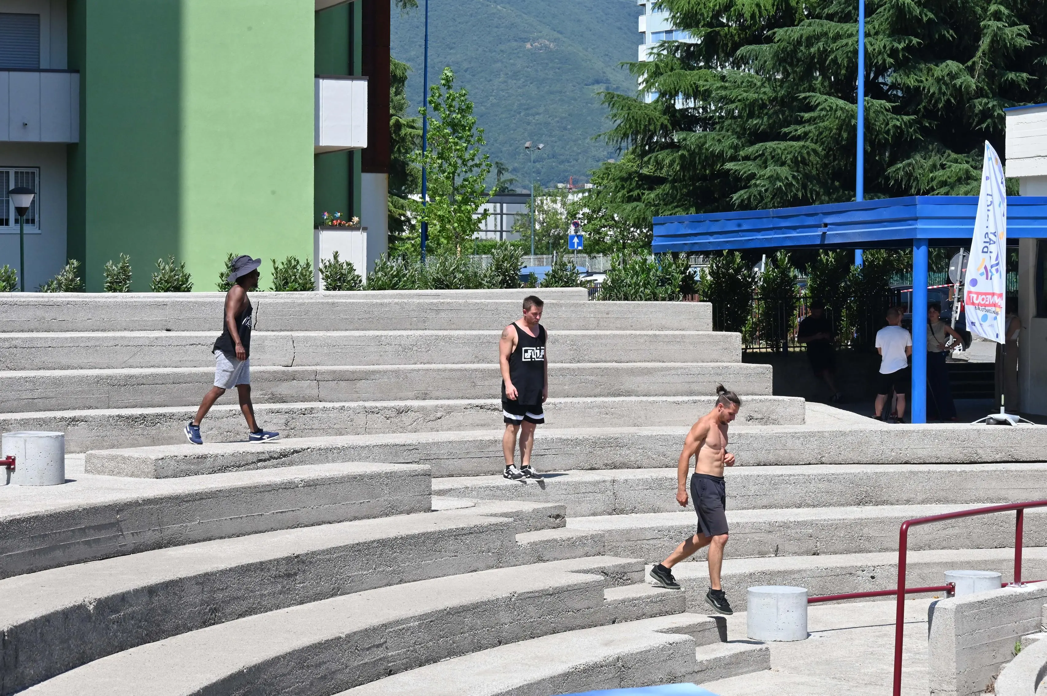A Casazza la nuova piastra per il parkour