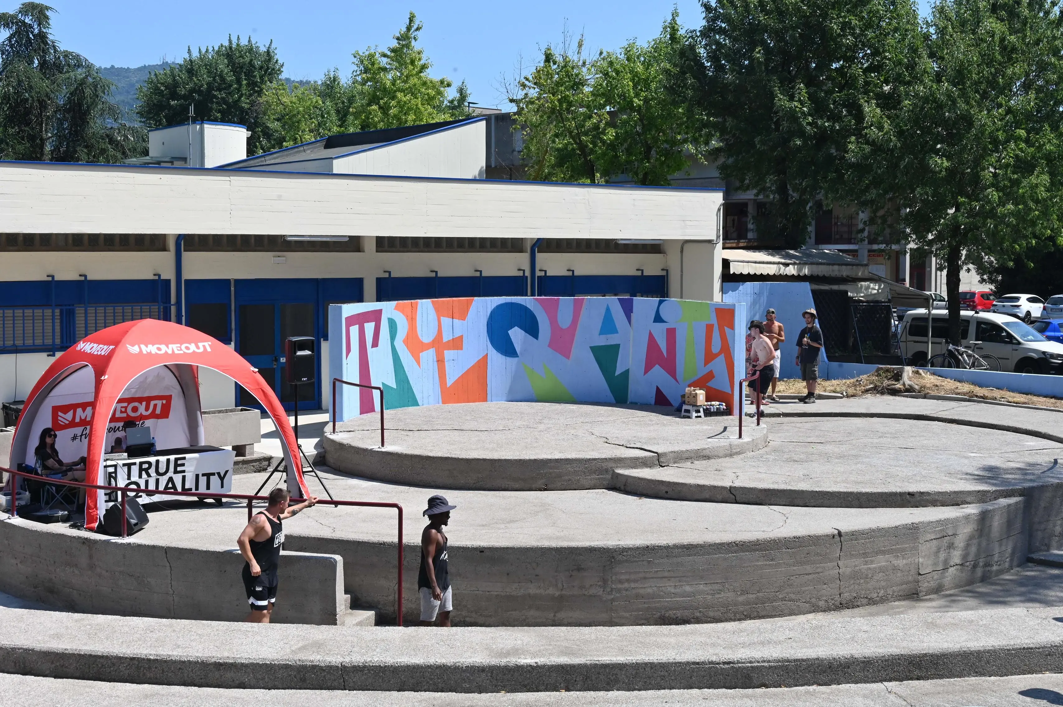 A Casazza la nuova piastra per il parkour