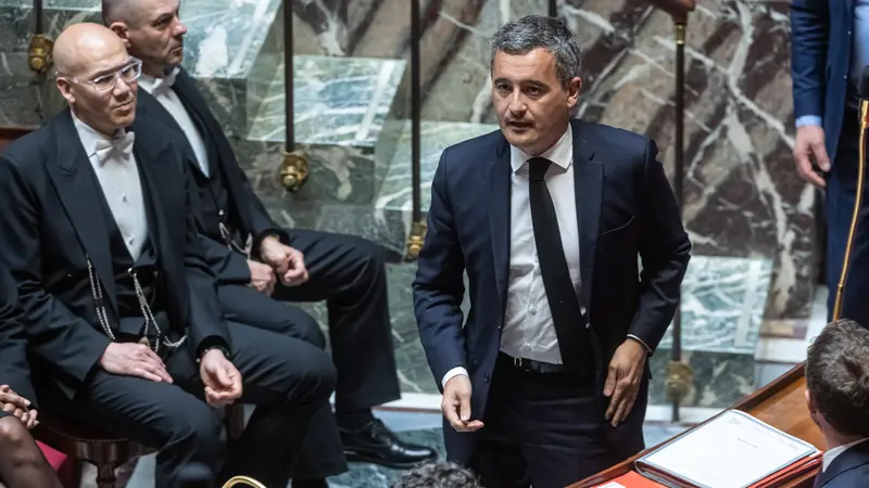 L'ex ministro dell’Interno francese Gèrald Darmanin - Foto Ansa/Epa/Cristophe Petit Tesson © www.giornaledibrescia.it