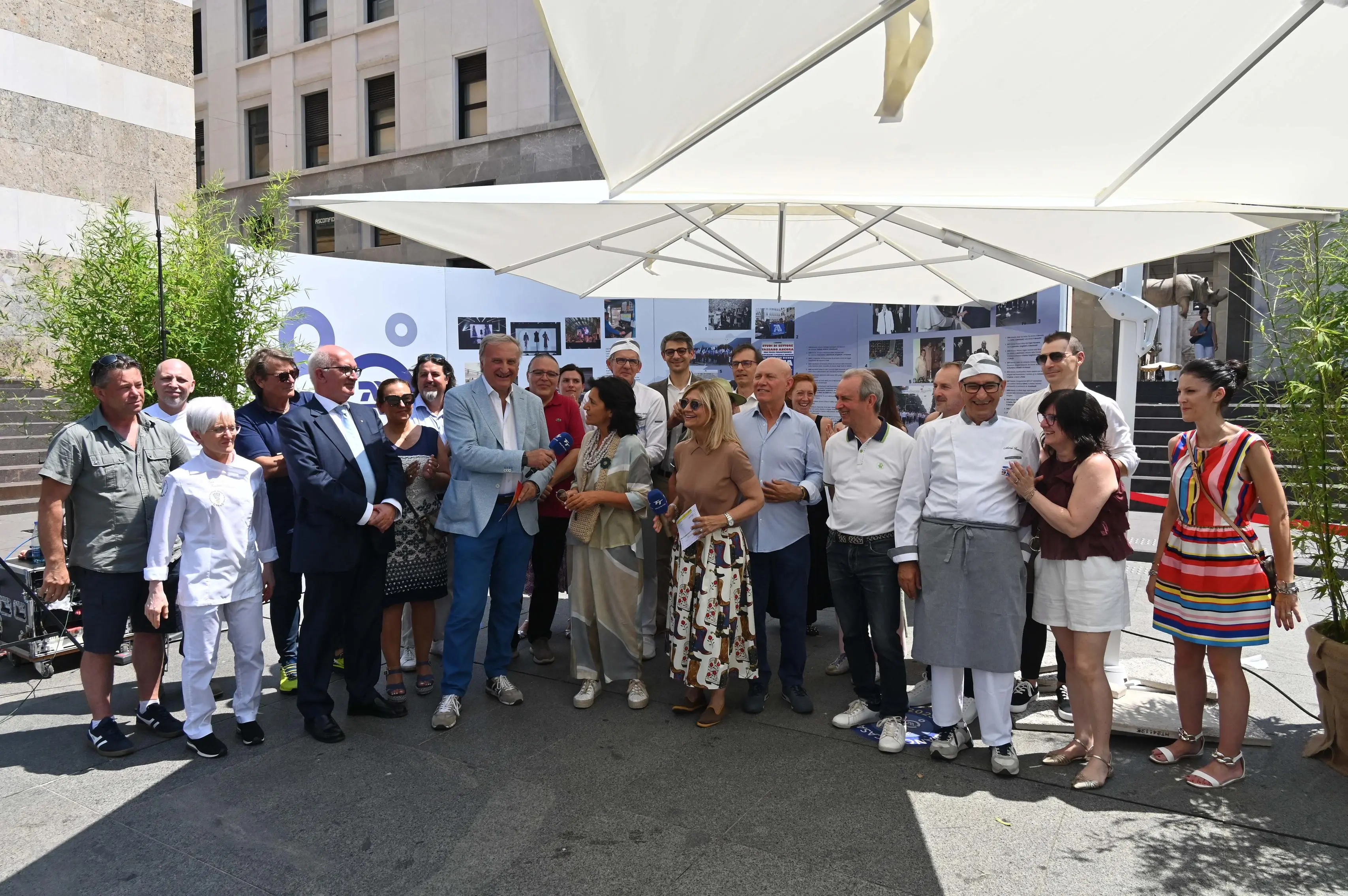 CRONACA  BRESCIA PIAZZA VITTORIA IN PIAZZA CON NOI REDAZIONE CRONACA 29-06-2025 GABRIELE STRADA NEW EDEN GROUP                             