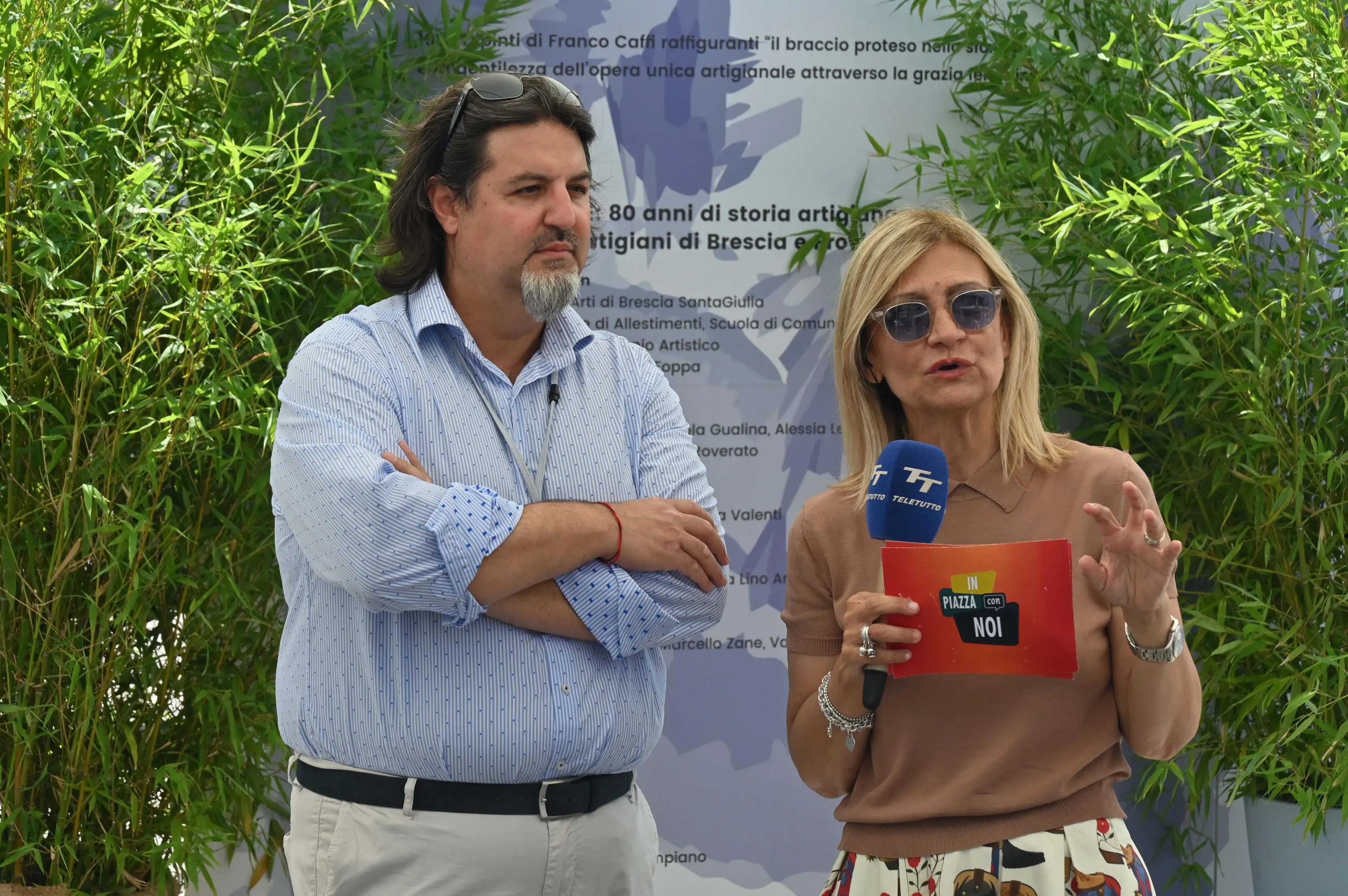 CRONACA  BRESCIA PIAZZA VITTORIA IN PIAZZA CON NOI REDAZIONE CRONACA 29-06-2025 GABRIELE STRADA NEW EDEN GROUP                             