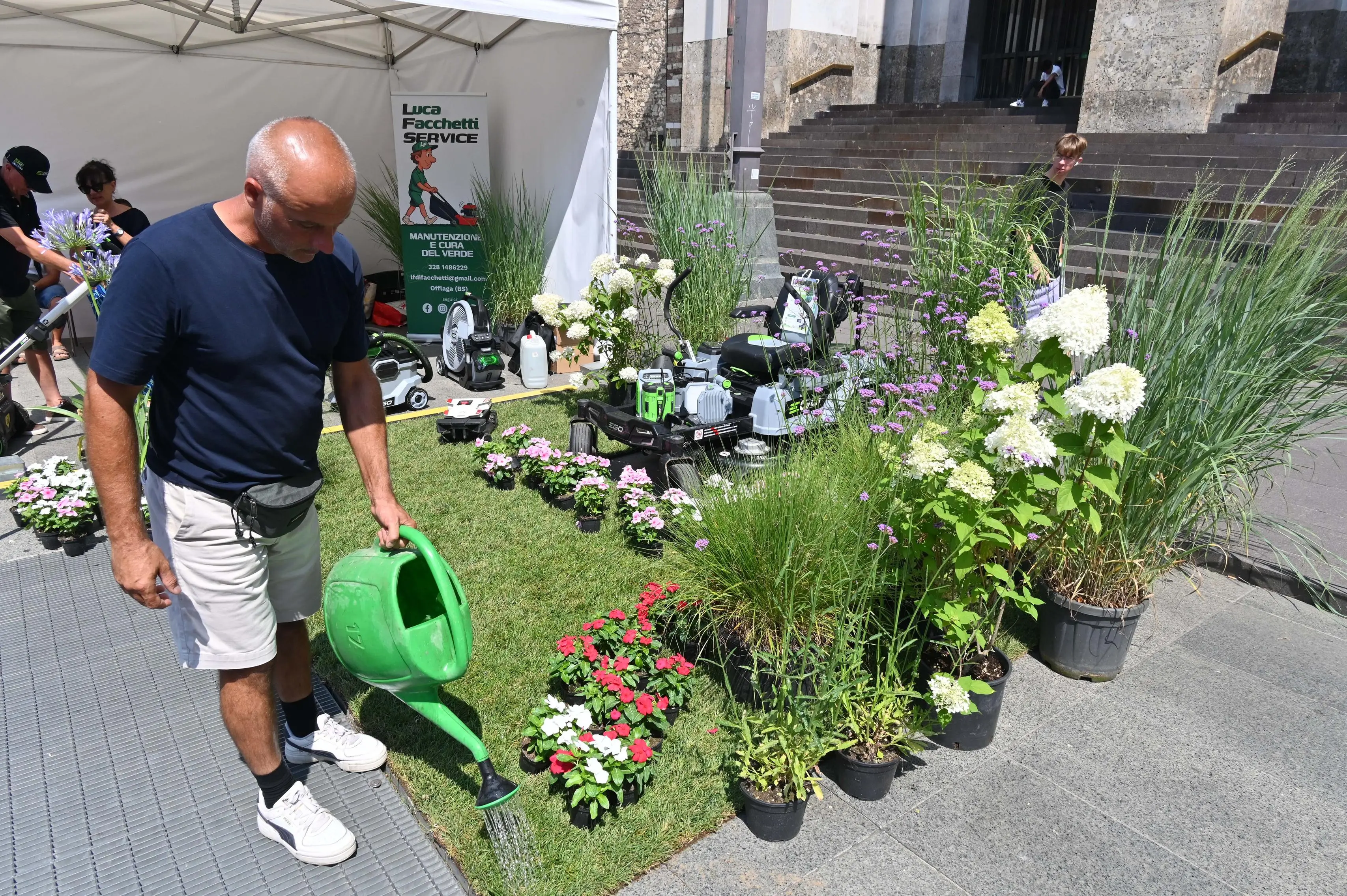 CRONACA  BRESCIA PIAZZA VITTORIA IN PIAZZA CON NOI REDAZIONE CRONACA 29-06-2025 GABRIELE STRADA NEW EDEN GROUP                             