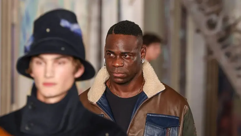 Mario Balotelli durante la sfilata del brand KidSuper - Foto Instagram