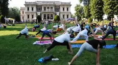 Anche yoga a Villa Mazzotti a Chiari