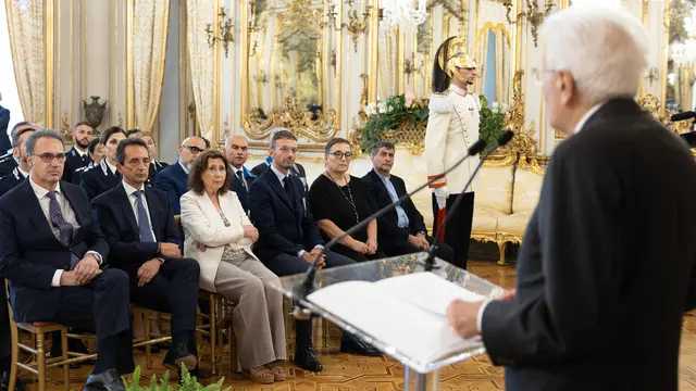 Il Presidente della Repubblica in occasione dell'incontro con una rappresentanza del Corpo di Polizia Penitenziaria (foto di Francesco Ammendola - Ufficio per la Stampa e la Comunicazione della Presidenza della Repubblica)