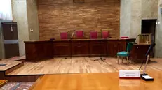 Aula tribunale Palermo. ANSA/SIMONA LICANDRO