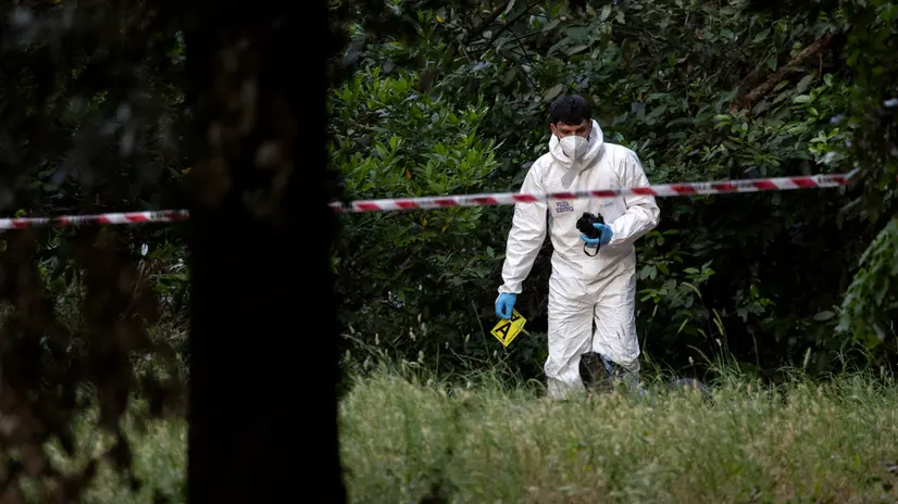 La zona del ritrovamento del cadavere del infante. Roma, 7 giugno 2025 ANSA/MASSIMO PERCOSSI