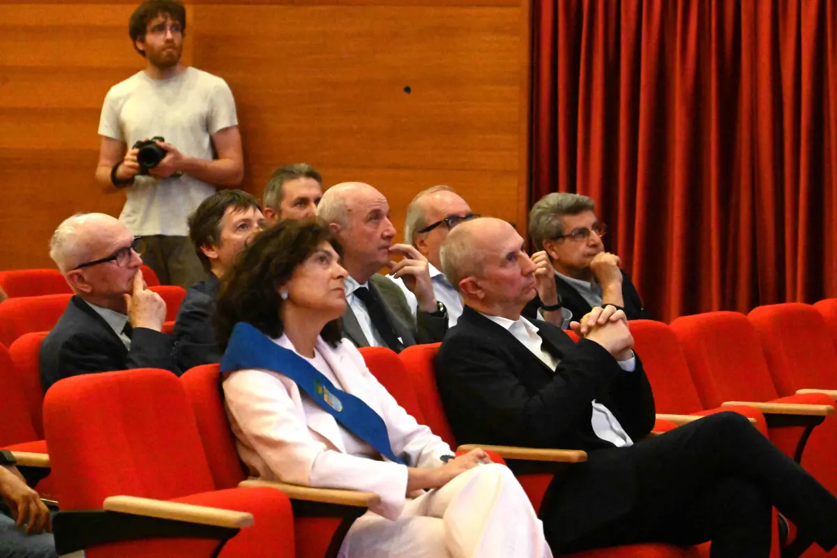 L'aula magna di medicina intitolata ad Augusto Preti