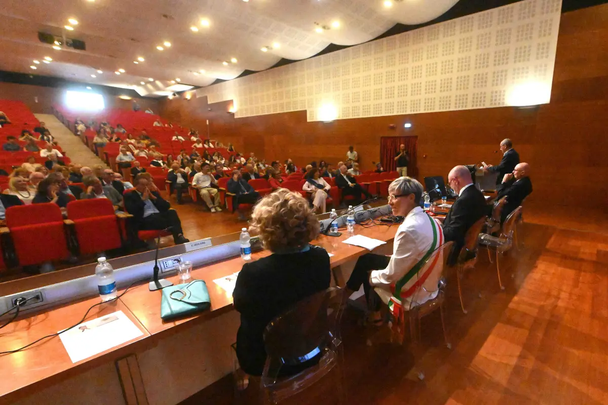L'aula magna di medicina intitolata ad Augusto Preti