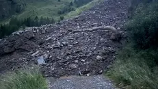 Una frana verso il rifugio Bozzi - © www.giornaledibrescia.it