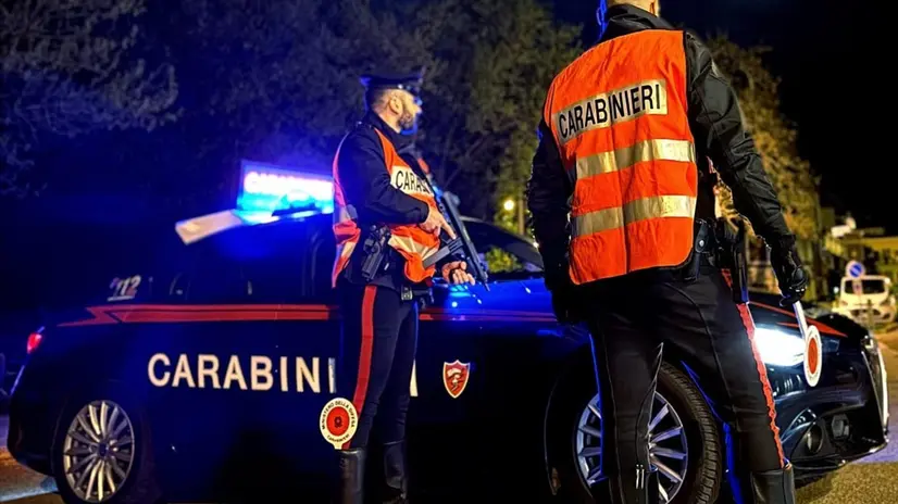 Generica pattuglia dei Carabinieri di notte in Alto Adige