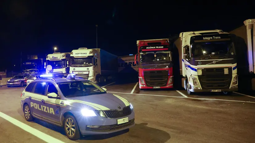 camionista Russo accoltella ragazza Ucraina all’autogrill di Palazzolo sul A4 direzione Brescia, Palazzolo 26 febbraio 2022. ANSA/FILIPPO VENEZIA