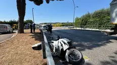 I mezzi coinvolti nello schianto a Padenghe sul Garda