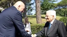 Il Presidente della Repubblica Sergio Mattarella alla Scuola Ufficiali Carabinieri, accolto Guido Crosetto, Ministro della difesa,in occasione della cerimonia della cerimonia del 20° anniversario di costituzione del Centro di Eccellenza per le Unità di Polizia di Stabilità (CoESPU-Center of Excellence for Stability Police Units) (foto di Francesco Ammendola - Ufficio per la Stampa e la Comunicazione della Presidenza della Repubblica)