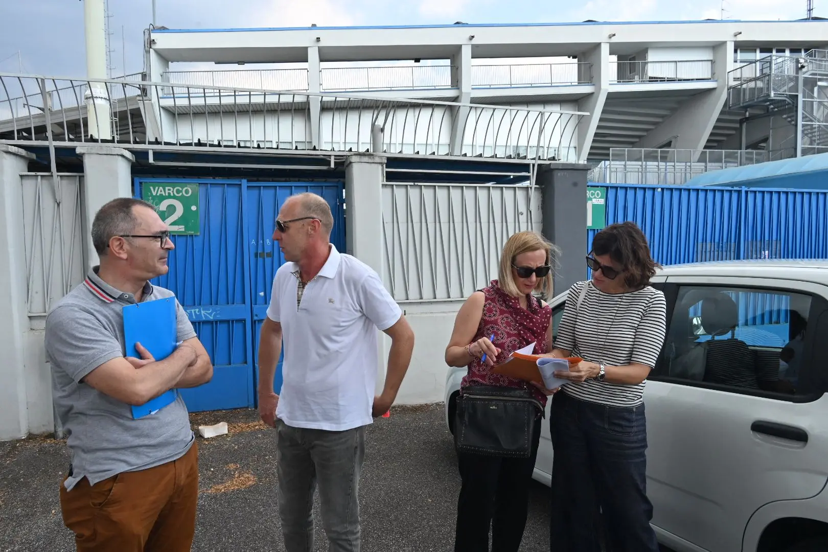 Stadio Rigamonti, i rappresentanti del Comune di Brescia