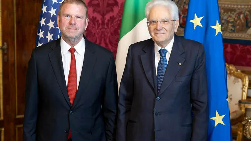 Roma - Il Presidente Sergio Mattarella con S.E. il Signor Tilman Joseph Fertitta, nuovo Ambasciatore degli Stati Uniti d’America, in occasione della presentazione delle Lettere credenziali, oggi 6 maggio 2025 (Foto di Paolo Giandotti - Ufficio per la Stampa e la Comunicazione della Presidenza della Repubblica)