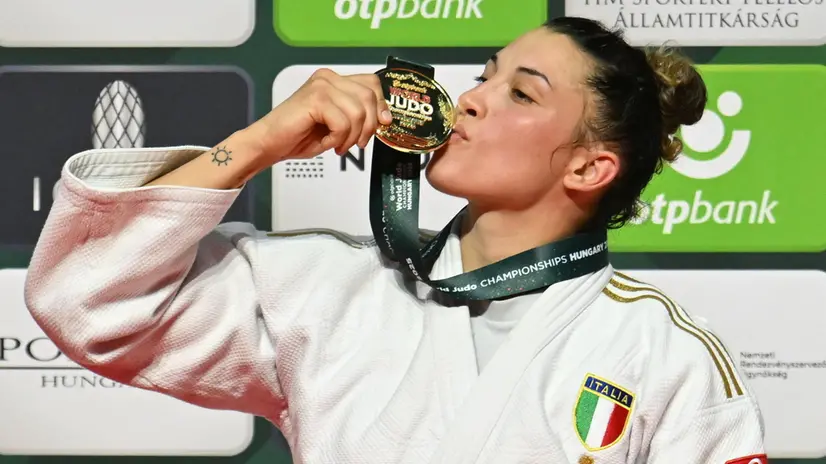 Alice Bellandi al World Judo Championships 2025 - Foto Ansa © www.giornaledibrescia.it