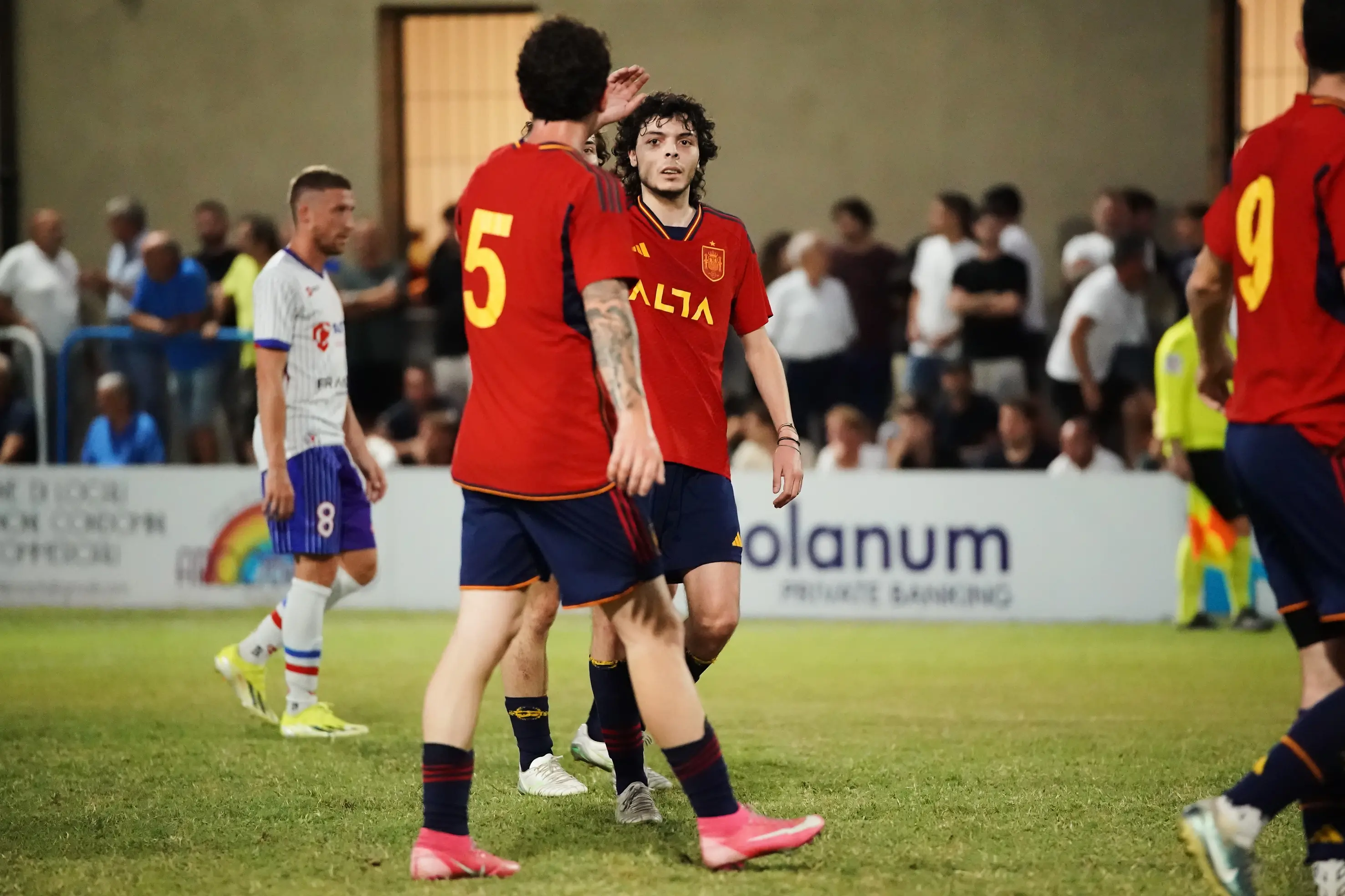 SPORT CALCIO 46¡ GRAN NOTTURNO MACLODIO  FINALE 3/4 TONY KART/PASTURI/COSTRUZIONI FRANZONI - ALTA SERBATOI NELLA FOTO ESULTANZA ALTA SERBATOI 02-07-2025 perteghella@newreporter