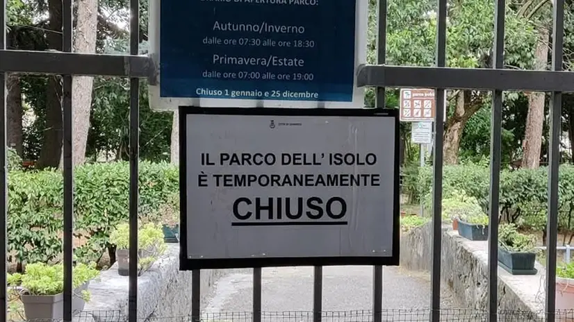 Il parco temporaneamente chiuso - © www.giornaledibrescia.it
