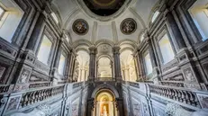 Interno reggia di Caserta. Napoli 25 Luglio 2022. ANSA/CESARE ABBATE