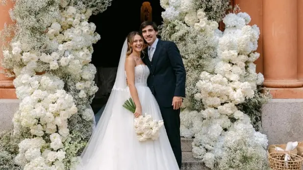 Il matrimonio tra Sandro Tonali e Giulia Pastore - Foto Tali photography/dal profilo Instagram di Giulia Pastore