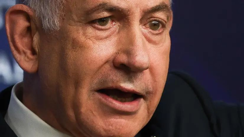 epa12123693 Israeli Prime Minister Benjamin Netanyahu addresses a press conference in Jerusalem, 21 May 2025. EPA/RONEN ZVULUN / POOL