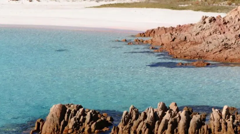 Un'immagine della Spiaggia Rosa diffusa il 31 gennaio 2013 dall' "Ente Parco Nazionale dell'Arcipelago di La Maddalena". ANSA