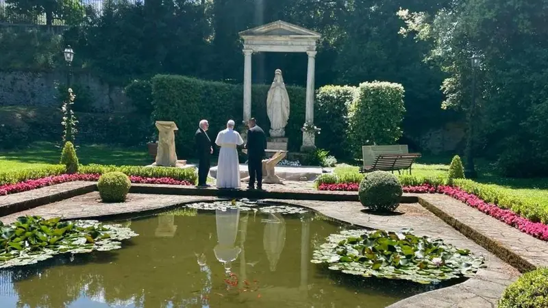 Una visita di Papa Leone a Castel Gandolfo
