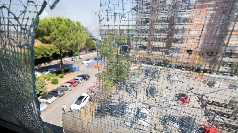 Esplosione via dei Gordiani. Roma, 4 luglio 2025 ANSA/MASSIMO PERCOSSI