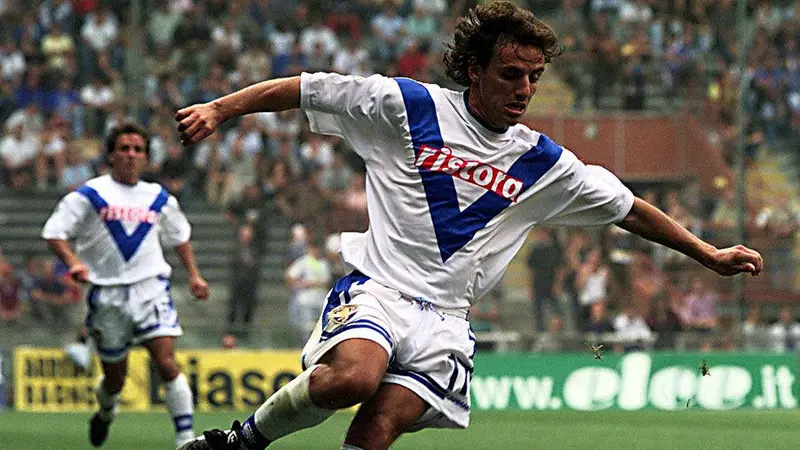 Emanuele Filippini con la maglia biancoblù - © www.giornaledibrescia.it