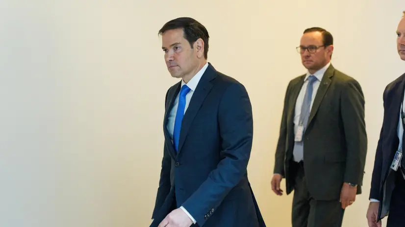 epa12199808 Secretary of State Marco Rubio departs a classified briefing in the Senate SCIF of the US Capitol in Washington, DC, USA 26 June 2025. The Senate is receiving a classified briefing on the Iran conflict as President Trump says the US will meet Iran next week. EPA/AARON SCHWARTZ
