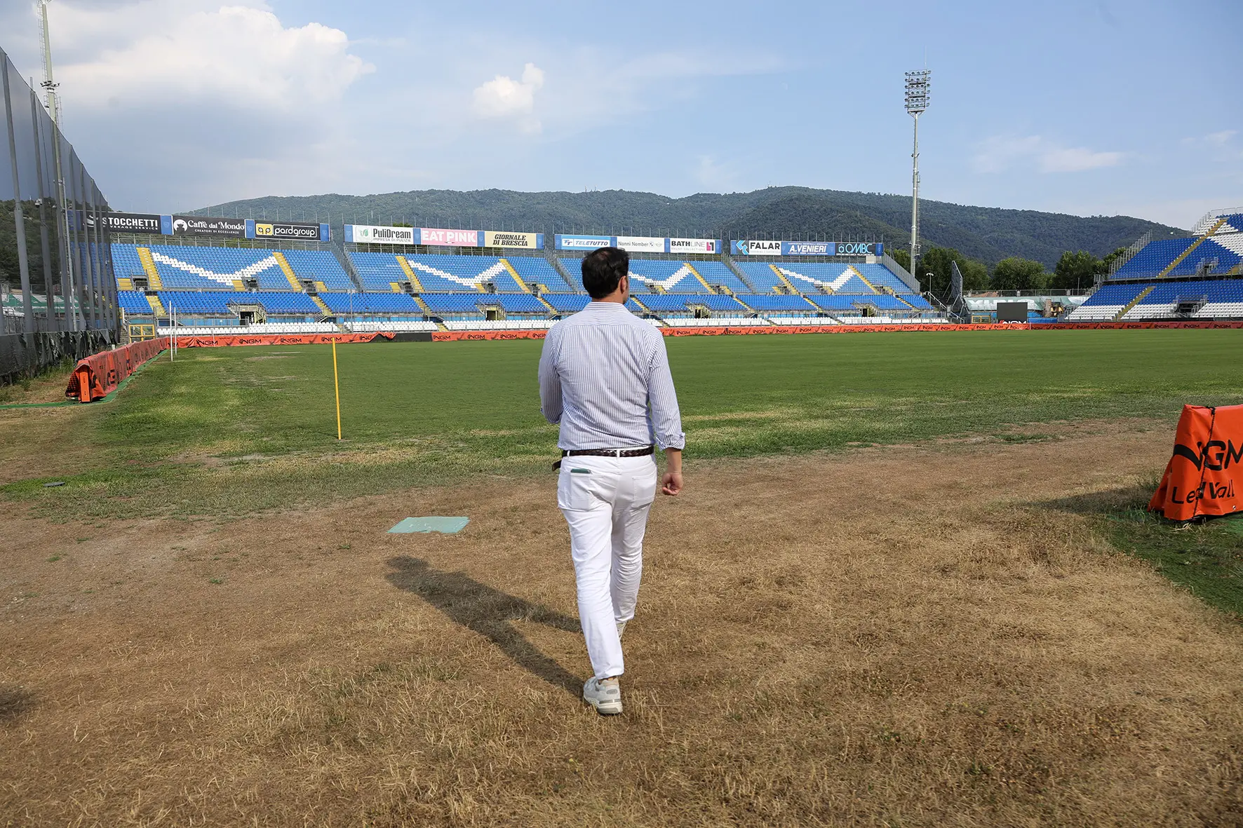 Le condizioni dello stadio Rigamonti a Mompiano