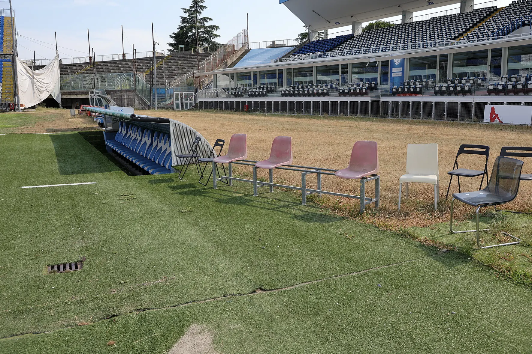 Le condizioni dello stadio Rigamonti a Mompiano