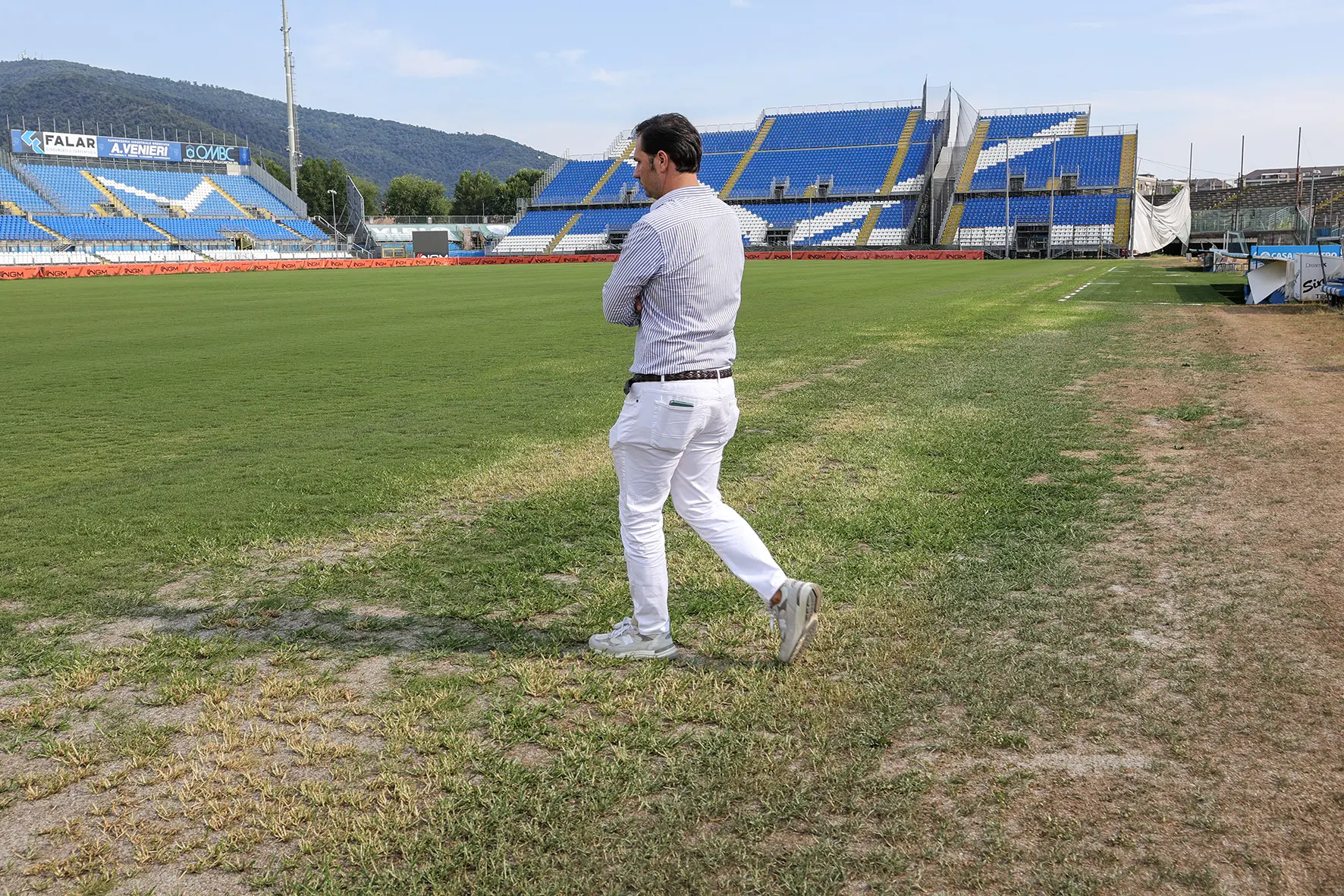 Le condizioni dello stadio Rigamonti a Mompiano