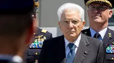 Decimomannu - Il Presidente Sergio Mattarella riceve gli onori militari finali al termine della cerimonia di consegna delle Aquile di pilota militare, oggi 2 luglio 2025 (Foto di Paolo Giandotti - Ufficio per la Stampa e la Comunicazione della Presidenza della Repubblica)