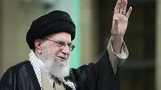 epa12088302 A handout photo made available by the Iranian Supreme Leader's Office shows Supreme Leader Ayatollah Ali Khamenei greeting members of the audience during a ceremony in Tehran, Iran, 10 May 2025. EPA/IRANIAN SUPREME LEADER'S OFFICE HANDOUT HANDOUT EDITORIAL USE ONLY/NO SALES